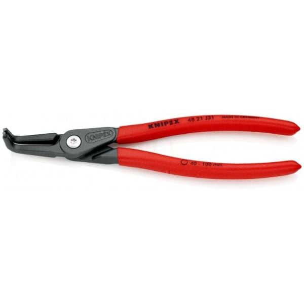 Knipex 48 21 J31 AĞIR HİZMET EĞRİ İÇ SEGMAN PENSİ - KNI4821J31