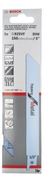 Bosch Panter Testere Bıçağı Heavy For Metal S 925 VF 150 mm (5 Adet) - 2608657407