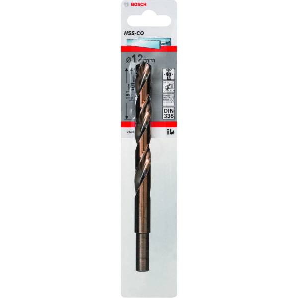 Bosch Metal Matkap Ucu HSS-Co DIN 338 (Altın) 12,0x151 mm (1 Adet) - 2608585869