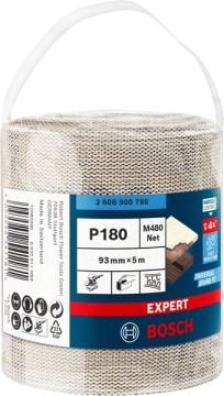 Bosch Ağ Zımpara Expert M480 93 mm x 5 Mt180 Kum (1 Adet) - 2608900780