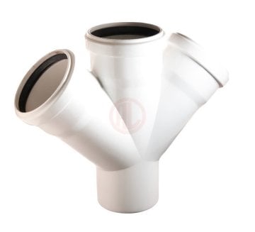 Plastherm PVC Çift Çatal (Tip 1 - 45°) 110x110 mm - PV071100300