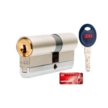 Kale Kilit Hareketli Pimli Silindir Nikel 5 Anahtarlı 68 Mm (26+10+32 Mm)