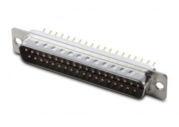 Assmann D-Sub, 37 Pin, Erkek, Düz Pcb İçin, Gövde Kalaylı