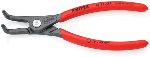 Knipex 49 21 A11 AĞIR HİZMET EĞRİ DIŞ SEGMAN PENSİ - KNI4921A11