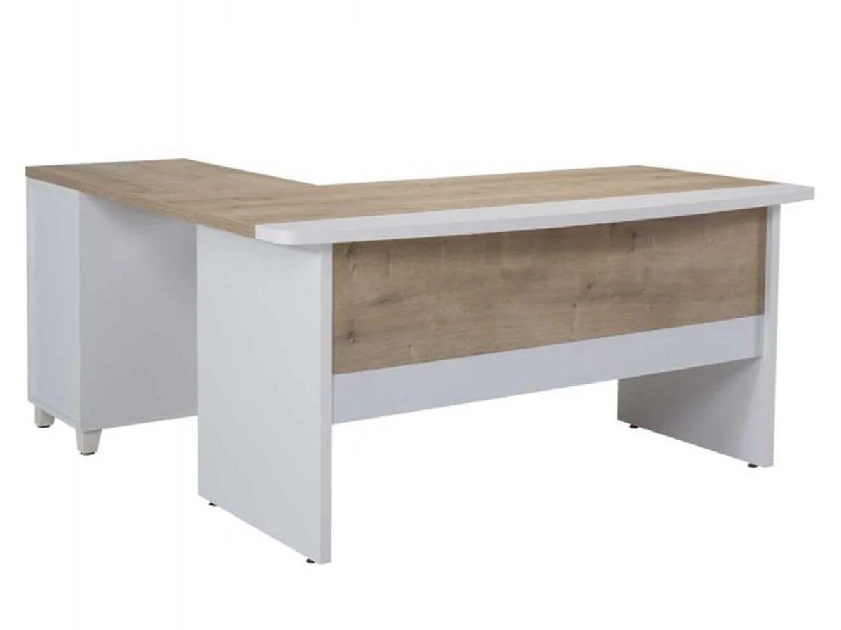 Vega L Çalışma Masası 140 Cm Kesonlu Antrasit