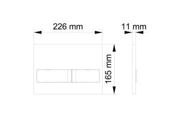 Visam Kumanda Paneli Karina Parlak Krom