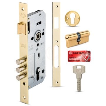 Kale Bilyalı Silindirli Daire Kilidi Rozet Delikli 3 Milli (2000) Nikel 45 mm (68 mm Silindirli) - 152R4500267