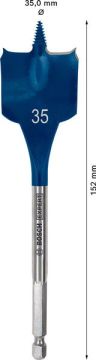 Bosch Ahşap Matkap Uç Expert SCS Yaprak HEX 35x152 mm - 2608900327