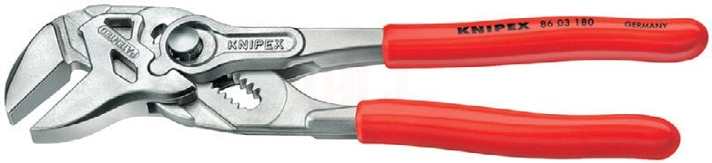 Knipex 86 03 DÜZ ÇENE AYARLI PENSE 180 MM - KNI8603180