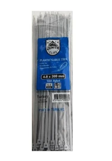 Zenith Plastik Kablo Bağı Siyah 4,8x200 mm (1 Paket/100 Adet)