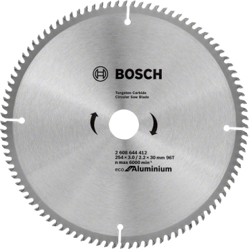 Bosch Daire Testere Bıçağı Eco For Aluminium 254x30 mm 96 Diş - 2608644412
