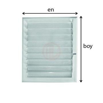 Alüminyum Özel Ölçü Menfez En/Boy 60 cm - 60 cm