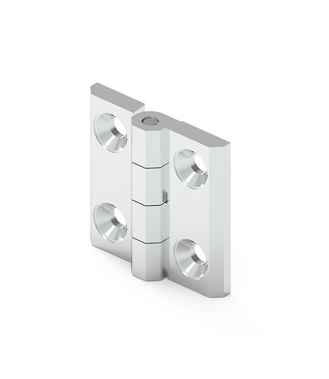 Mesan Yaprak Menteşe Zamak - Krom Kaplamalı 50X50 Mm