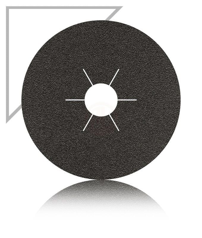 Karbosan Silisyum Karbür Fiber Disk Cwr11 Düz 180 Mm 36 Kum