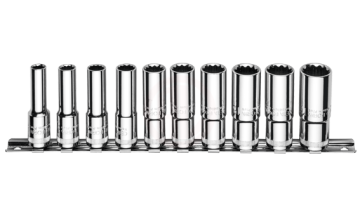 Ceta Form 10 Parça 3/8 İnç 6 Köşe Derin Lokma Anahtar Takımı