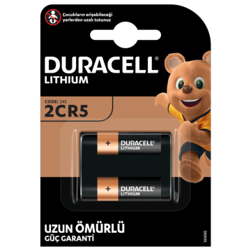 Duracell 2CR5/DL245 6V Lıthıum Pil 1'li
