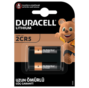 Duracell 2CR5/DL245 6V Lıthıum Pil 1'li