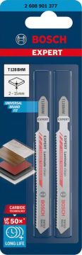 Bosch Dekupaj Testere Bıçağı Expert LaminateClean T128 BHM (2 Adet) - 2608901377