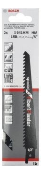 Bosch Panter Testere Bıçağı Endurance For Fiber Plaster S 641 HM 150 mm (2 Adet) - 2608650970