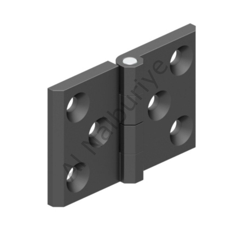 Mesan Yaprak Menteşe Zamak- Siyah Boyalı 50X76Mm Delikli