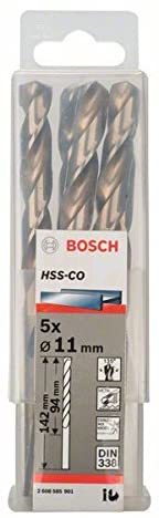 Bosch Metal Matkap Ucu HSS-Co DIN 338 (Altın) 11,0x142 mm (5 Adet) - 2608585901