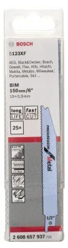 Bosch Panter Testere Bıçağı Progressor For Metal S 123XF 150 mm (25 Adet) - 2608657937
