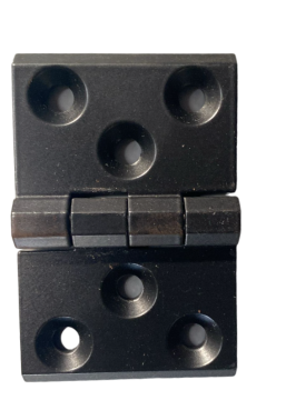 Mesan Yaprak Menteşe Zamak - Siyah Boyalı 50X76 Mm