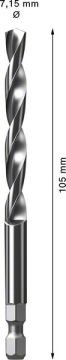 Bosch Delik Açma Testeresi Expert PC-Plus Panç Merkez Ucu eHD+sMC HSSG 105 - 2608900528