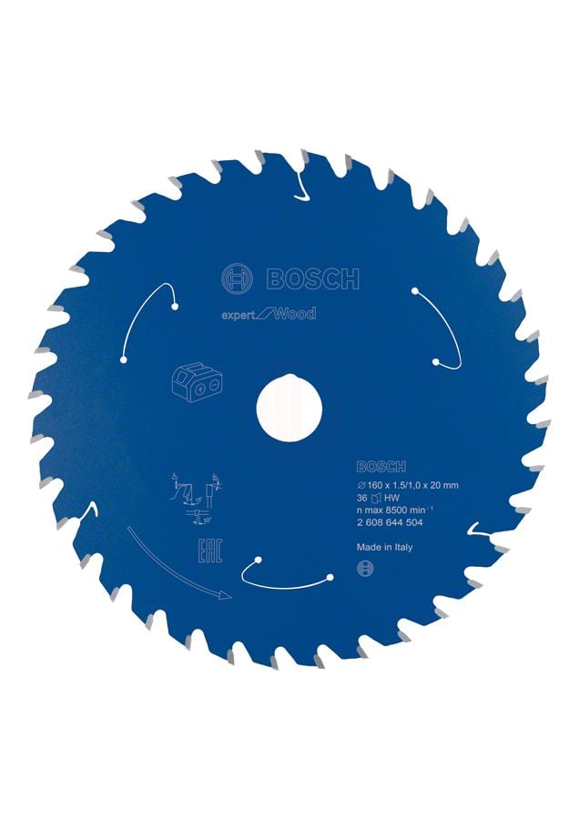 Bosch Daire Testere Bıçağı Expert For Wood 160x20 mm 36 Diş (1,5/1,0 mm) - 2608644504