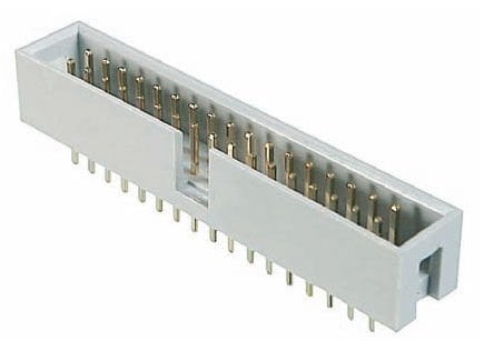 Assmann Pcb Konnektör 34 Pin Erkek Kilitsiz Düz, Header, 34 Contacts, Straight, Pitch 2.54Mm X 2.54Mm