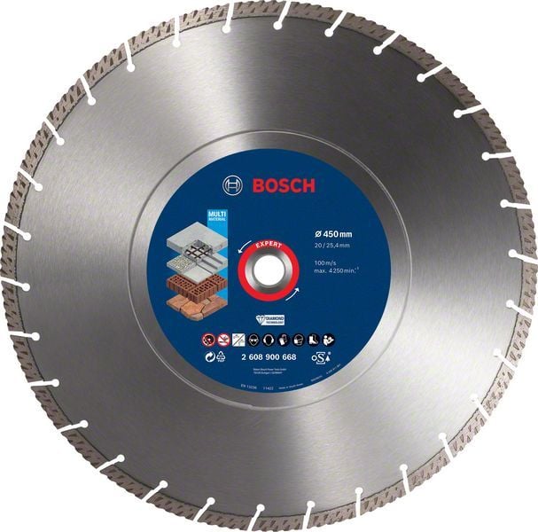 Bosch Elmas Kesme Diski Expert BFUni+M 450x25,40 mm - 2608900668