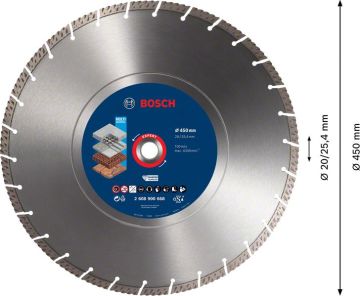 Bosch Elmas Kesme Diski Expert BFUni+M 450x25,40 mm - 2608900668