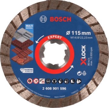 Bosch Expert Turbo x-Lock Elmas Disk 115 Mm - 2608901596