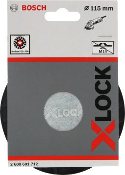 Bosch X-Lock Fiber Disk İçin Taban 115 mm Orta Sertlikte - 2608601712