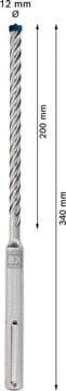 Bosch Kırıcı Delici Uç SDS-Max-8X Expert 12x340 mm (1 Adet) - 2608900201