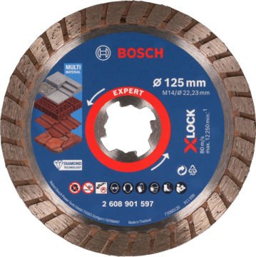 Bosch Expert Turbo x-Lock Elmas Disk 125 Mm - 2608901597