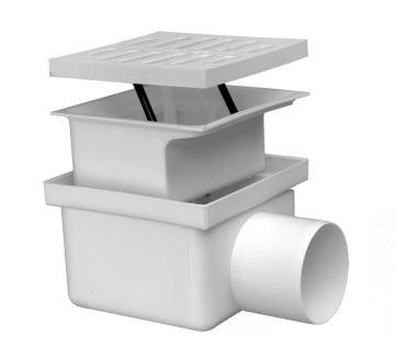 Visam Çamur Kovalı Yer Sifonu Yandan Çıkışlı 15x15 Cm Ø70 mm