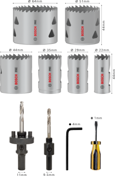 Bosch Delik Açma Testeresi Takımı PH.12 - 2608900524
