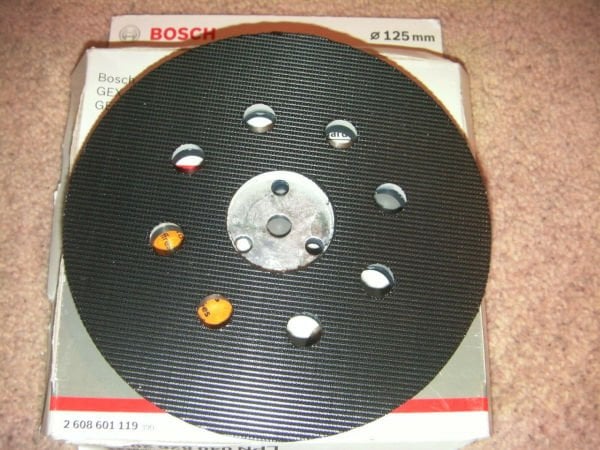 Bosch Zımpara Tabanı 8 Delik 125 mm Sert (GEX 12 A/AE/AC) - 2608601119
