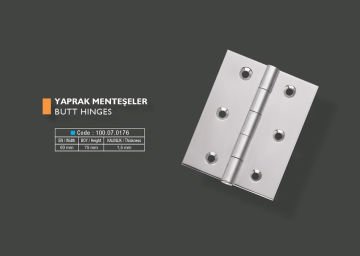 Armetal Yaprak Menteşe Polisajlı 304 Kalite 60x75x1,5 mm