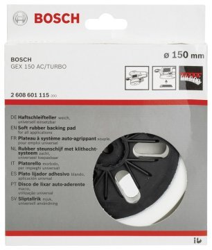 Bosch Zımpara Tabanı 6 Delik 150 mm Yumuşak (GEX 150 AC/AVE/T) - 2608601115