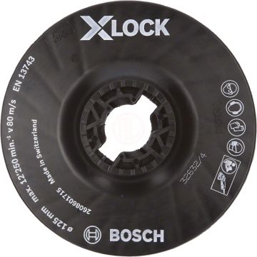 Bosch X-Lock Fiber Disk İçin Taban 125 mm Orta Sertlikte - 2608601715