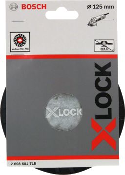 Bosch X-Lock Fiber Disk İçin Taban 125 mm Orta Sertlikte - 2608601715