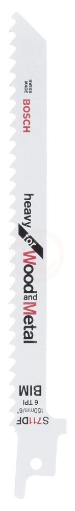 Bosch Panter Testere Bıçağı Heavy For Wood And Metal S 711 DF 150 mm (5 Adet) - 2608656260
