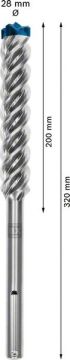 Bosch Kırıcı Delici Uç SDS-Max-8X Expert 28x320 mm (1 Adet) - 2608900247