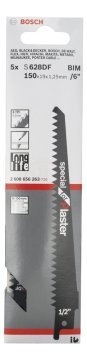 Bosch Panter Testere Bıçağı Special For Plaster S 628 DF 150 mm (5 Adet) - 2608656263