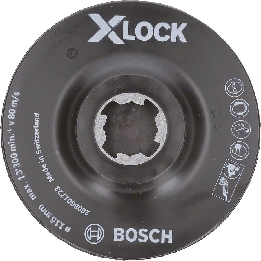 Bosch X-Lock Velcro Zımpara Tabanı SCM Merkez Delikli 115 mm - 2608601723