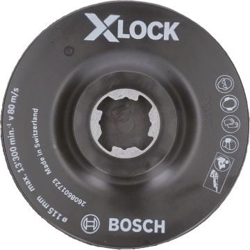 Bosch X-Lock Velcro Zımpara Tabanı SCM Merkez Delikli 115 mm - 2608601723