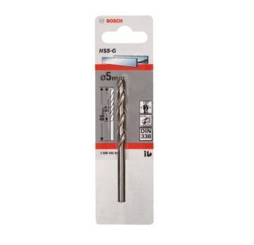 Bosch Metal Matkap Ucu HSS-G DIN 338 (Gümüş) 5,0x86 mm (1 Adet) - 2608585922