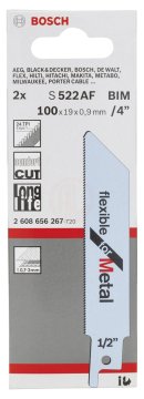 Bosch Panter Testere Bıçağı Flexible For Metal S 522 AF 100 mm (2 Adet) - 2608656267